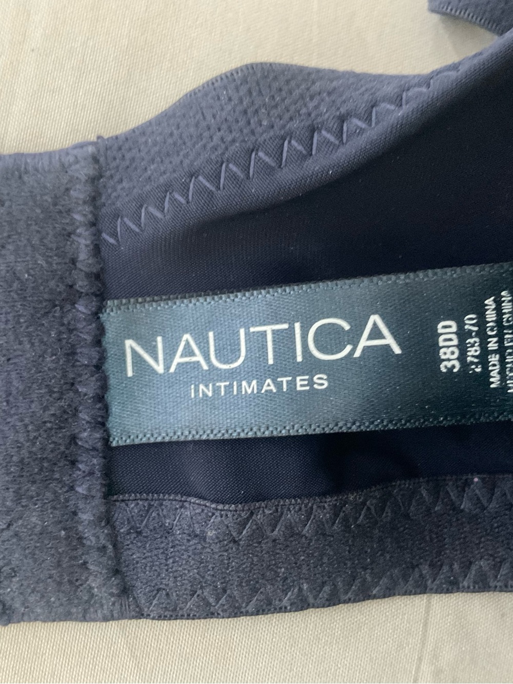 Navy Blue Nautica Plus sized Bra